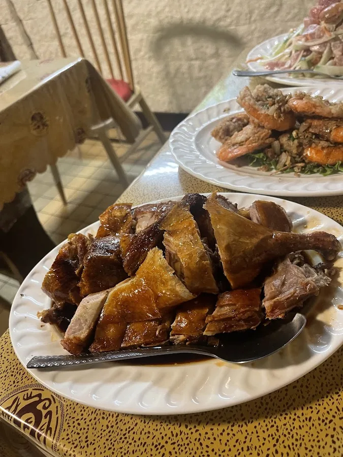 Restaurant City d'or, brochettes de poisson